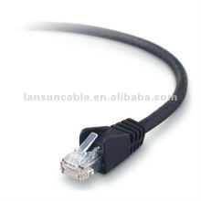 1.5m Cable de conexión Ethernet negro-Estándar Boot-marca de red cat5e cable